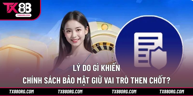 Lý do gì khiến chính sách bảo mật giữ vai trò then chốt?